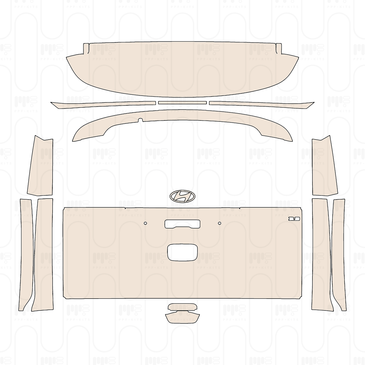 PPF precortado Hyundai Staria Base 2026
