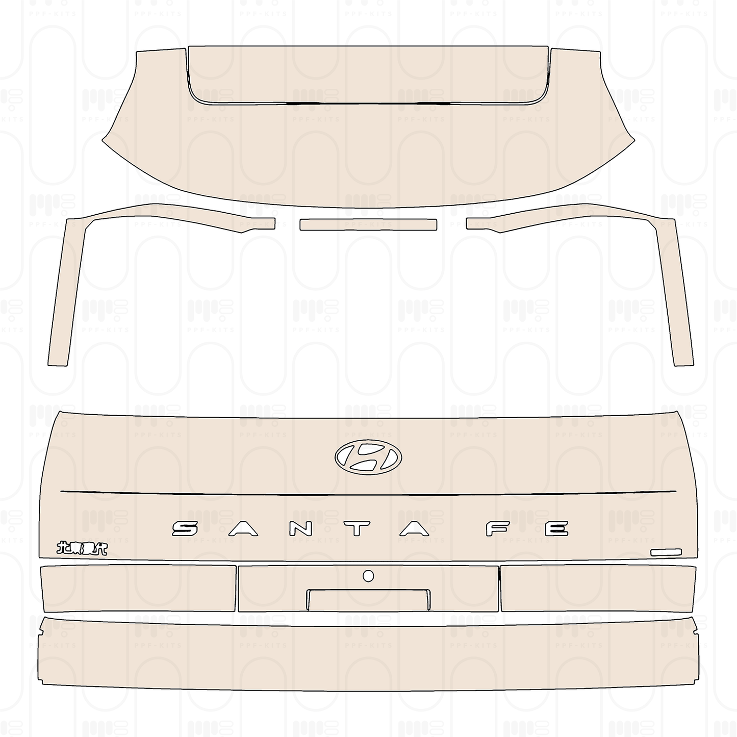 PPF precortado Hyundai Santa Fe (CN) 2026