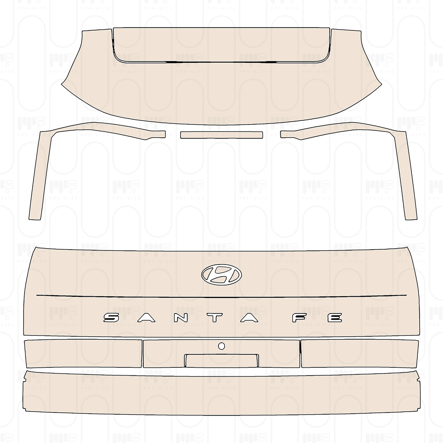 PPF precortado Hyundai Santa Fe (US) 2026