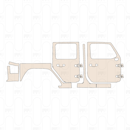 PPF precortado JEEP Wrangler 4 Door Sport 2026