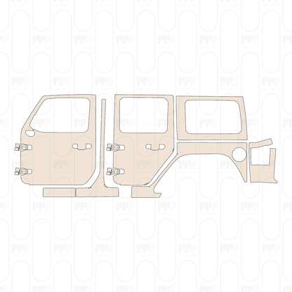 PPF precortado JEEP Wrangler 4 Door Sport 2026