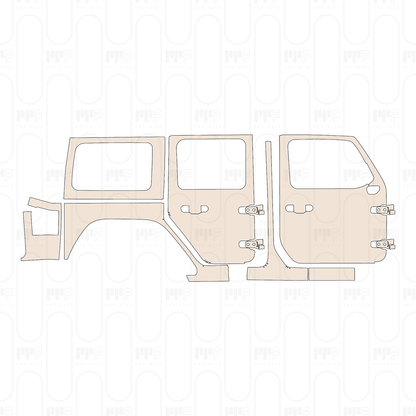 PPF precortado JEEP Wrangler 4 Door Sport 2026