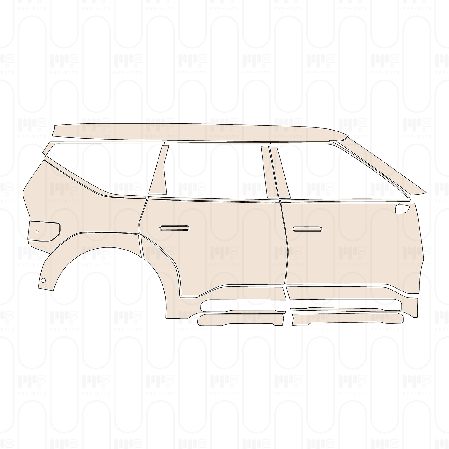PPF precortado KIA EV9 GT-Line 2026