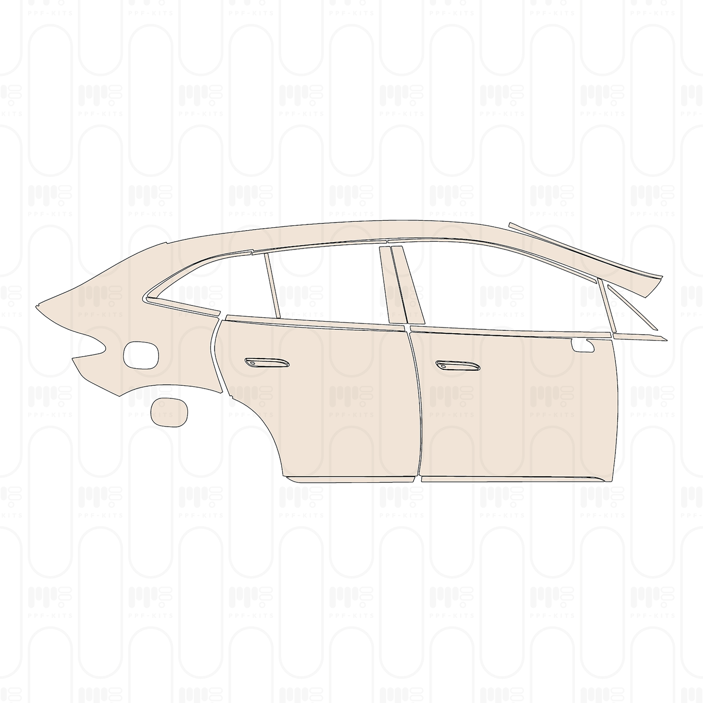 PPF precortado Mercedes-Benz EQE SUV Base 2026