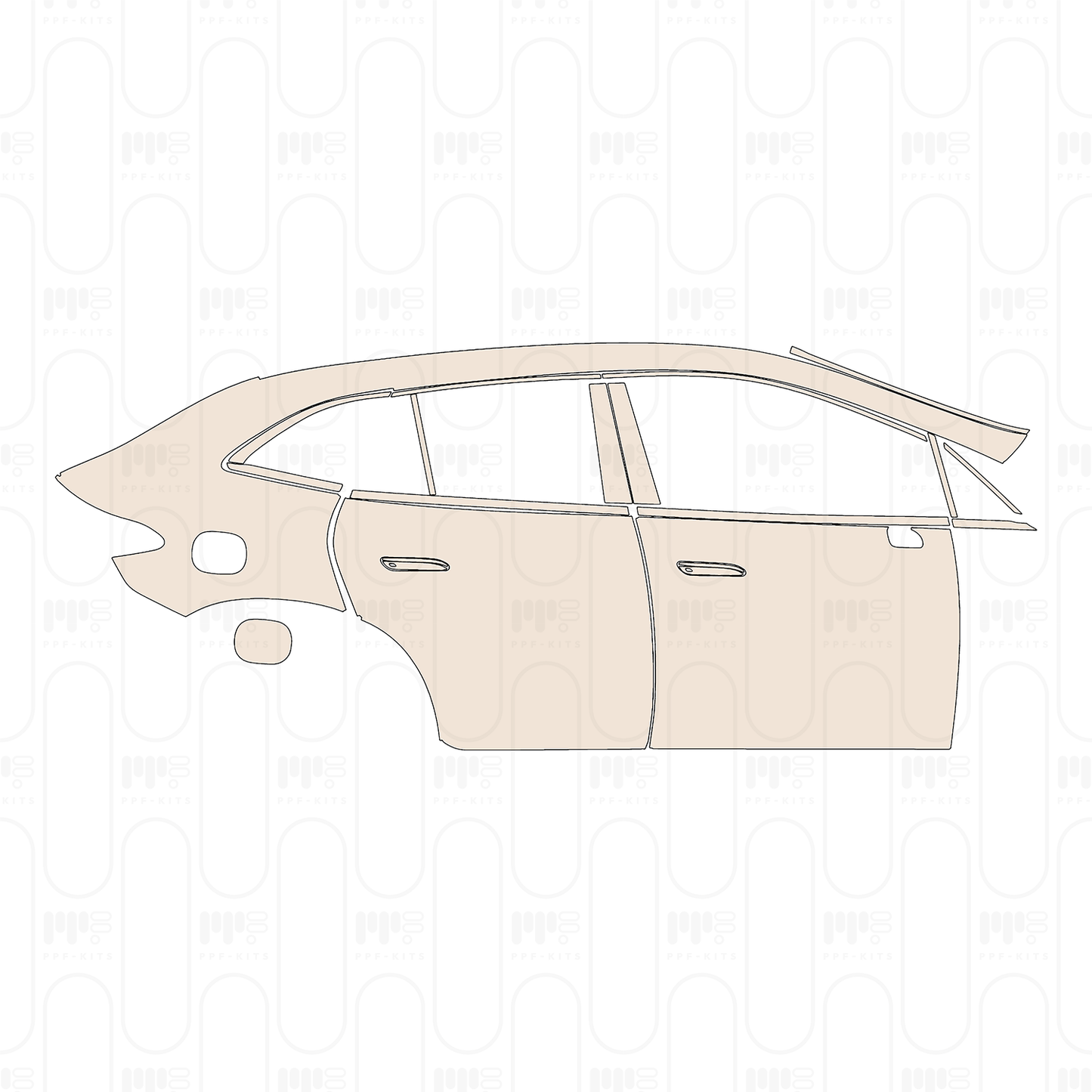 PPF precortado Mercedes-Benz EQE SUV Base 2026