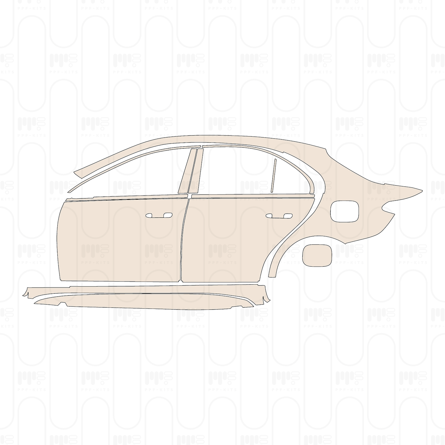 PPF precortado Mercedes-Benz C Class Sedan AMG Line Standard Wheelbase 2026