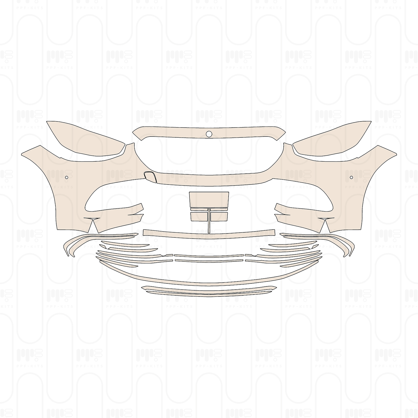 Pre-Cut PPF Mercedes-Benz S Class Sedan Base Extended Wheelbase 2026