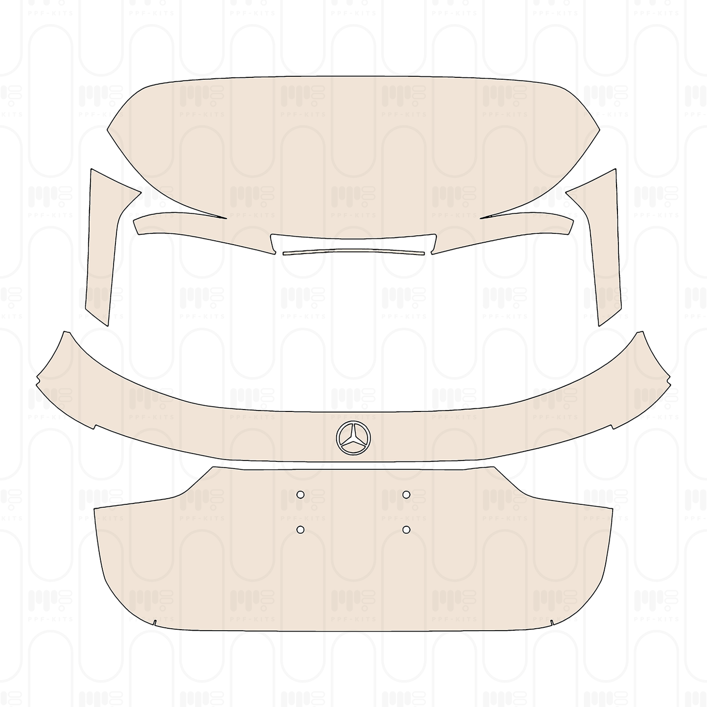 PPF precortado Mercedes-Benz GLA Base 2026