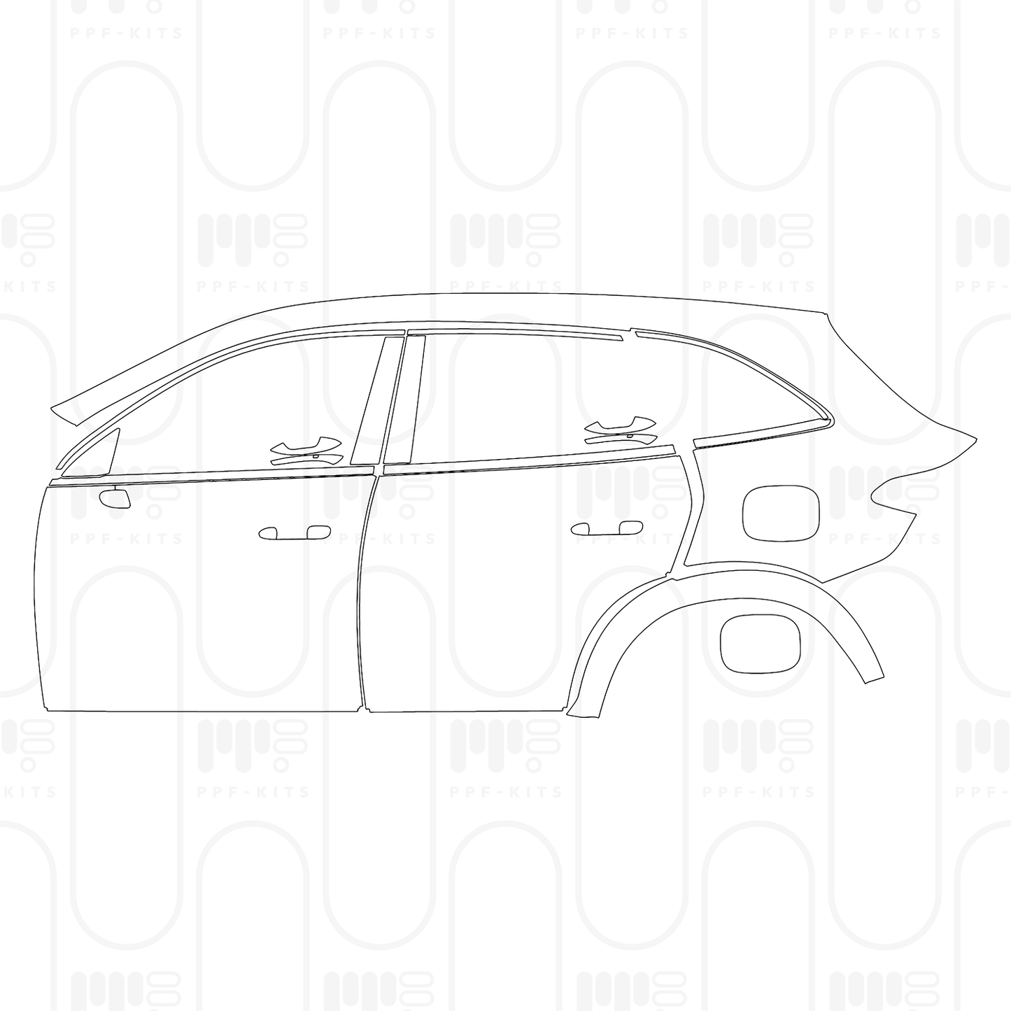 Pre-Cut PPF Mercedes-Benz GLC SUV Standard Wheelbase (GLC) AMG Line 2026
