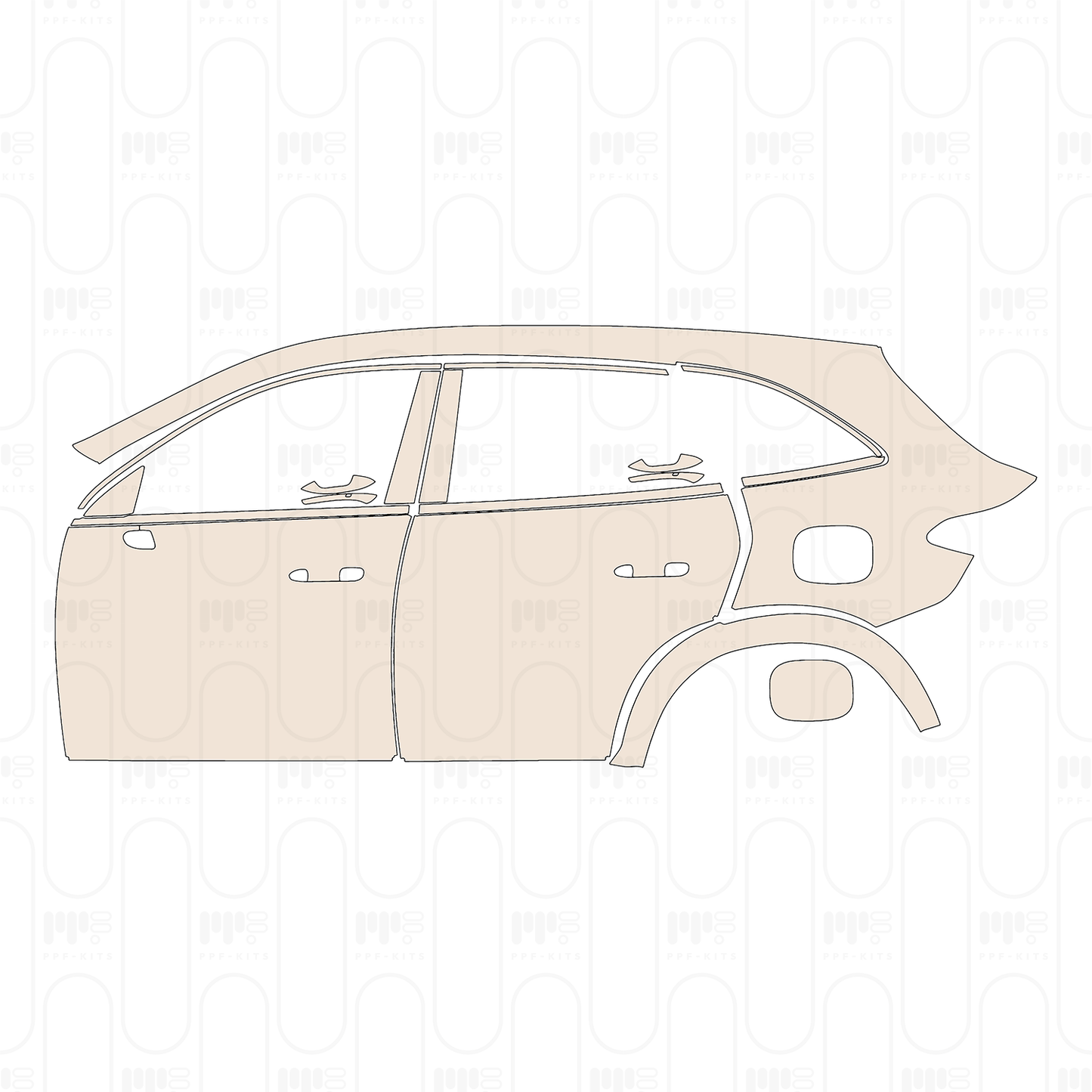 PPF precortado Mercedes-Benz GLC SUV Standard Wheelbase (GLC) Base 2026