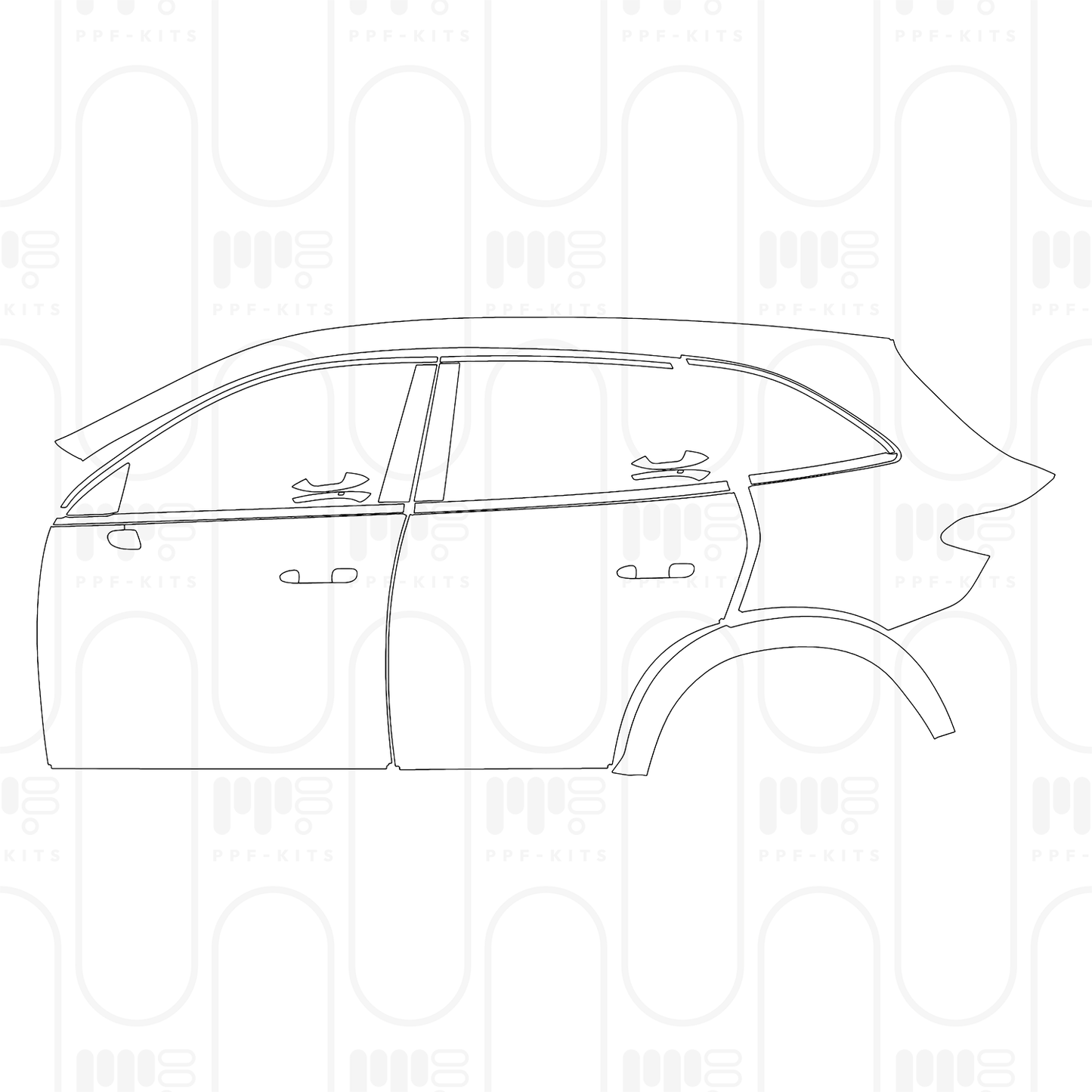 Pre-Cut PPF Mercedes-Benz GLC SUV Standard Wheelbase (GLC) AMG Line 2026