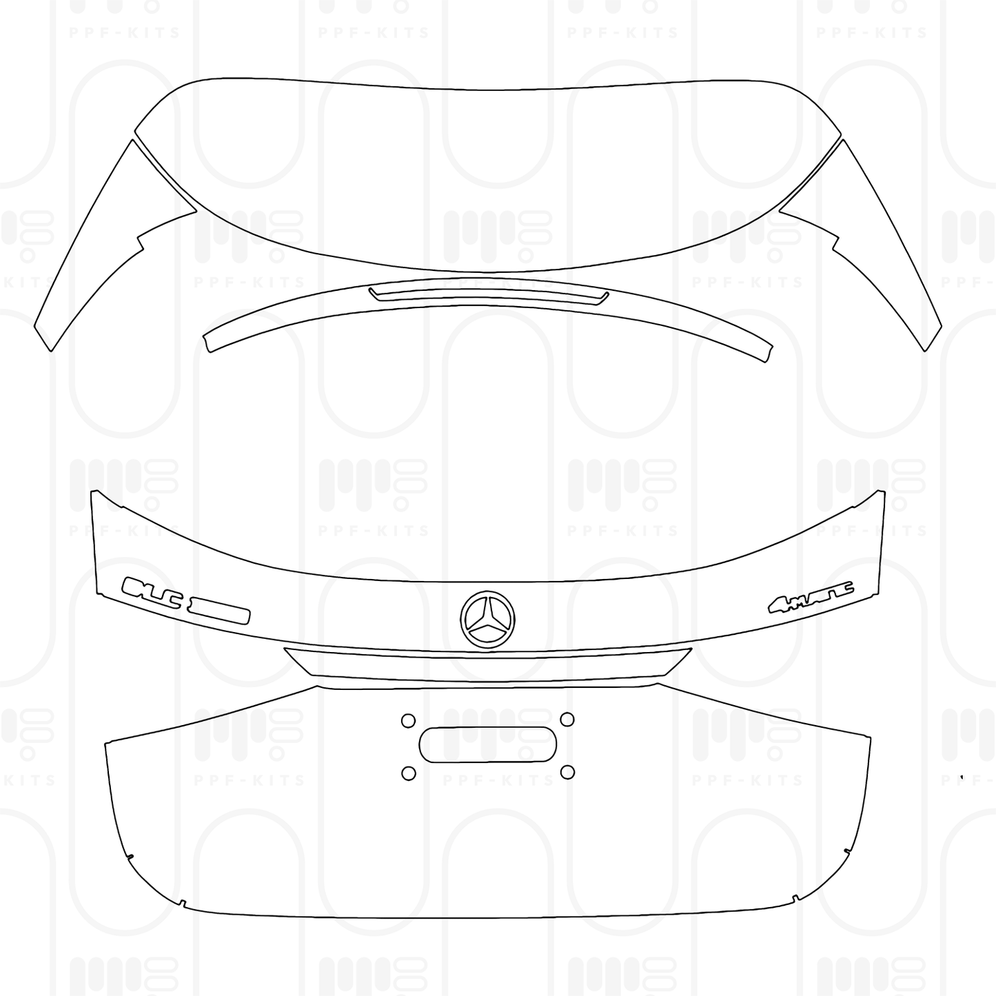 Pre-Cut PPF Mercedes-Benz GLC SUV Standard Wheelbase (GLC) AMG Line 2026