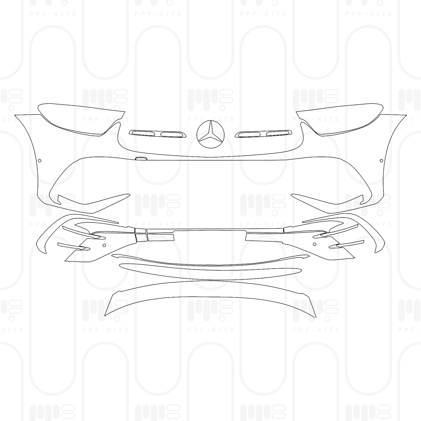 Pre-Cut PPF Mercedes-Benz GLC SUV Standard Wheelbase (GLC) AMG Line 2026