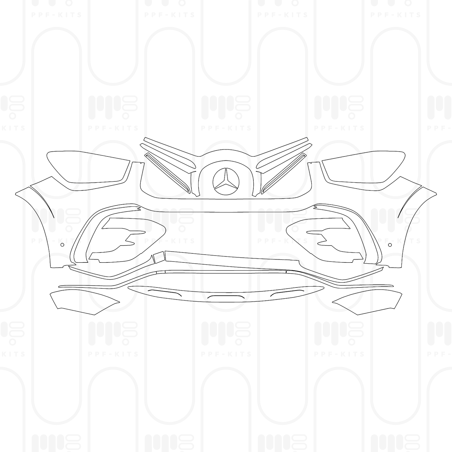 Pre-Cut PPF Mercedes-Benz GLE SUV AMG line 2026