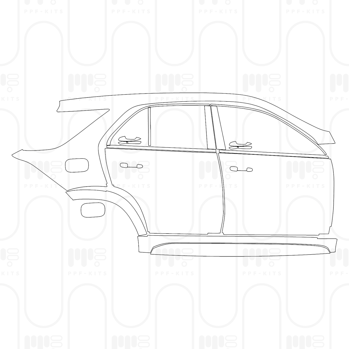 Pre-Cut PPF Mercedes-Benz GLE SUV AMG line 2026