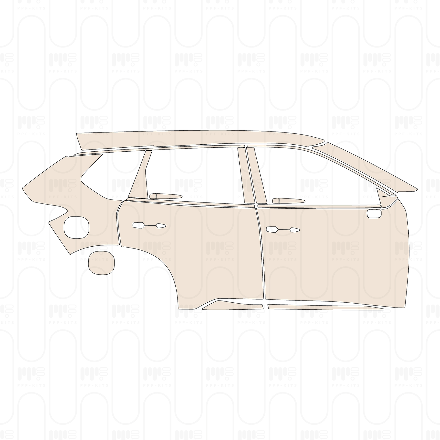 Pre-Cut PPF Nissan Rogue S 2026