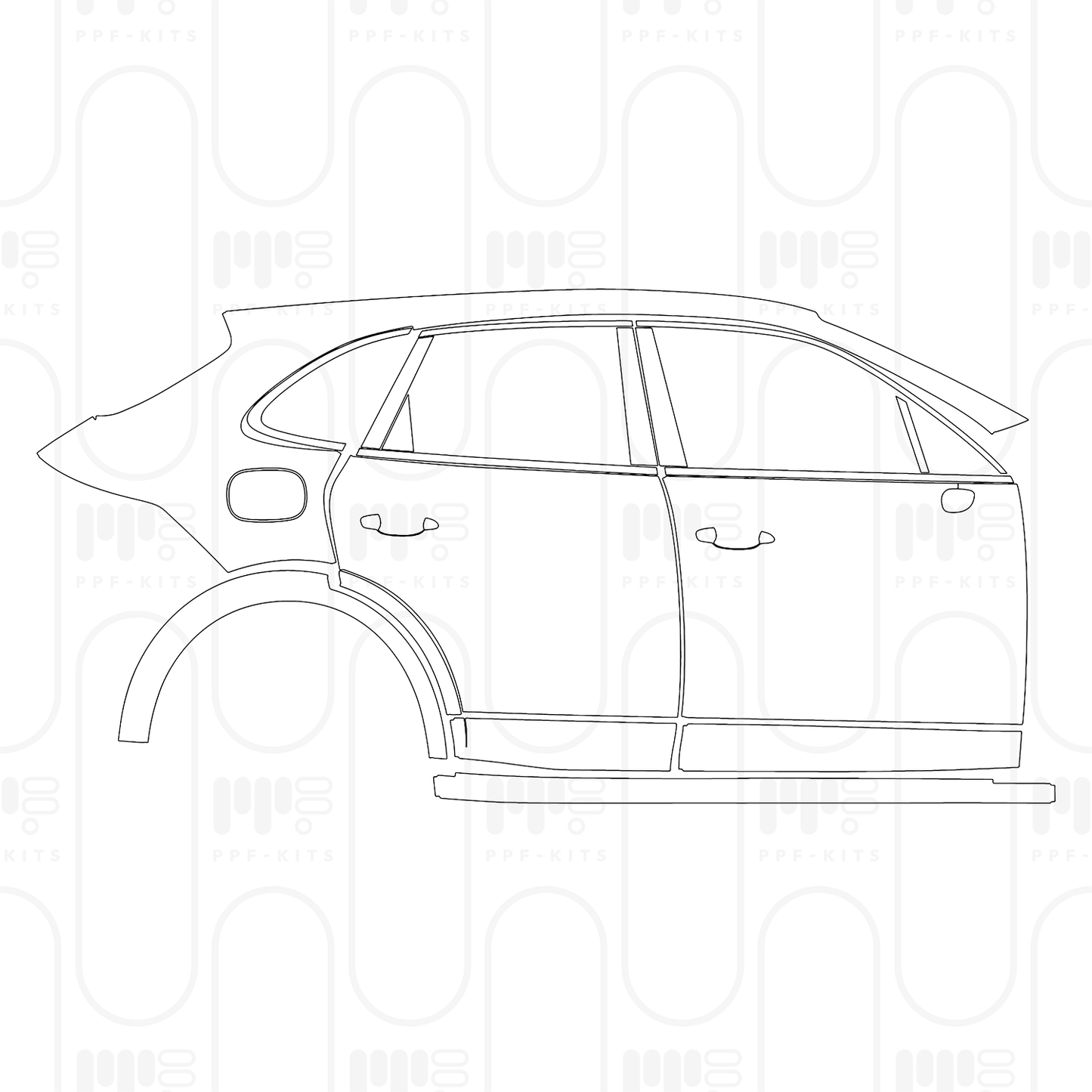 Pre-Cut PPF Porsche Cayenne Turbo E-Hybrid 2026