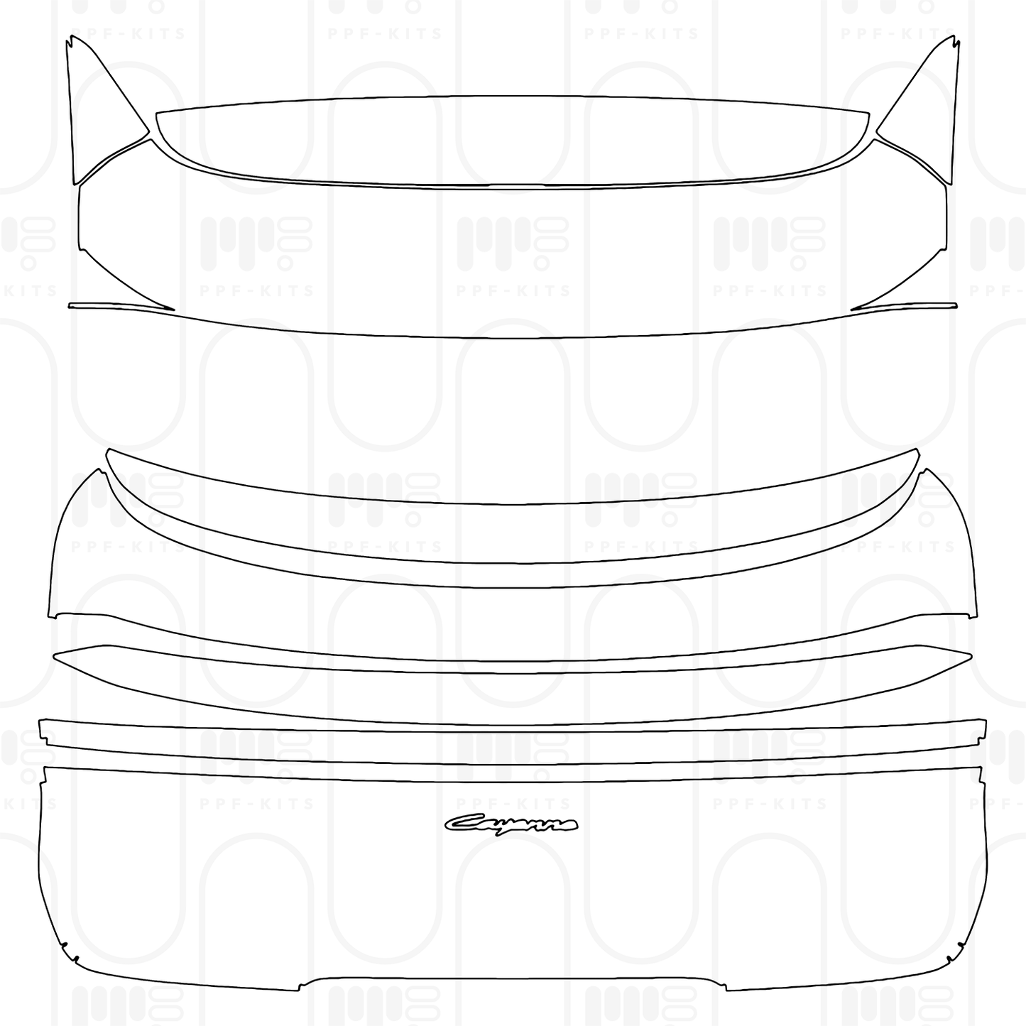 Pre-Cut PPF Porsche Cayenne Coupe Cayenne Coupe 2026