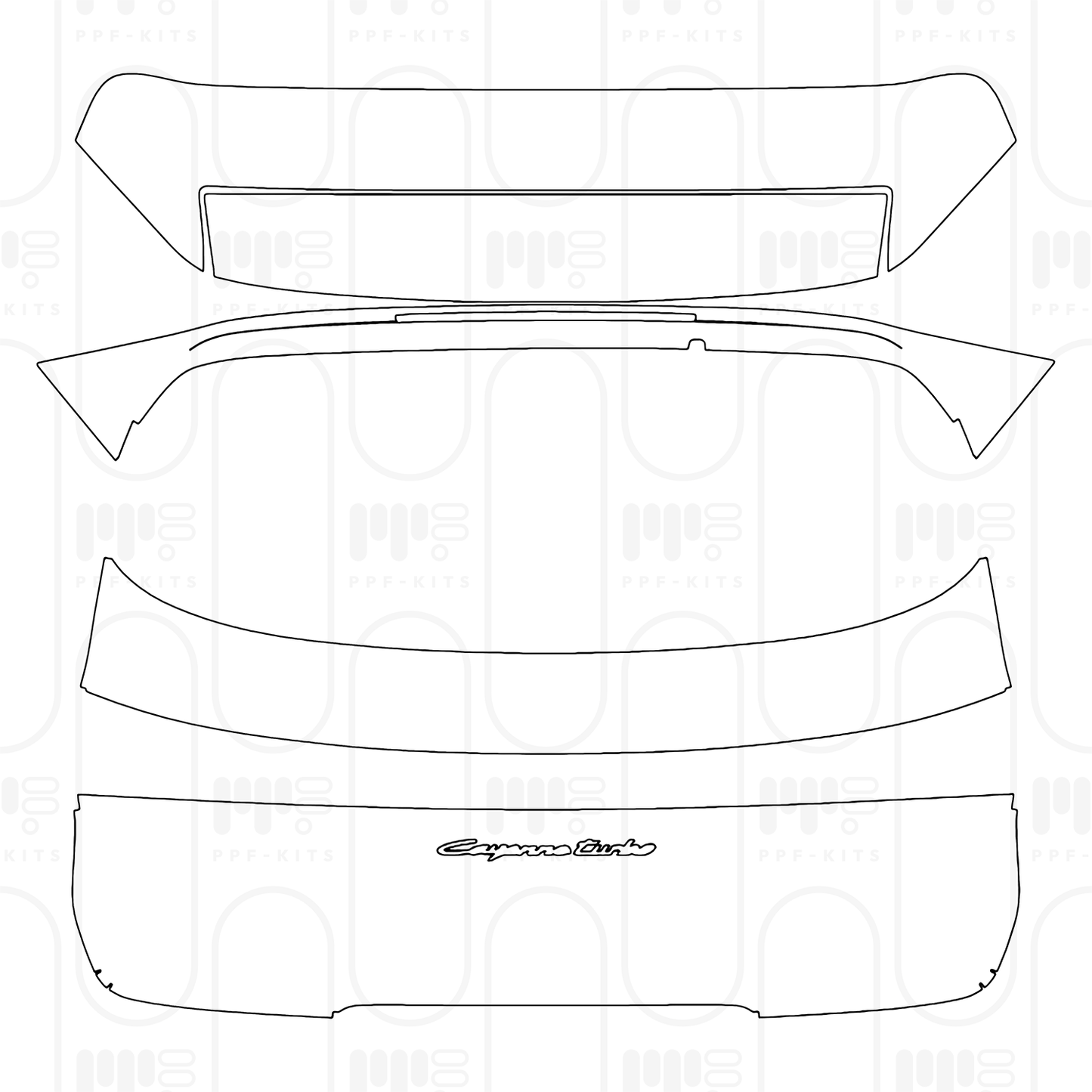 Pre-Cut PPF Porsche Cayenne Turbo E-Hybrid 2026