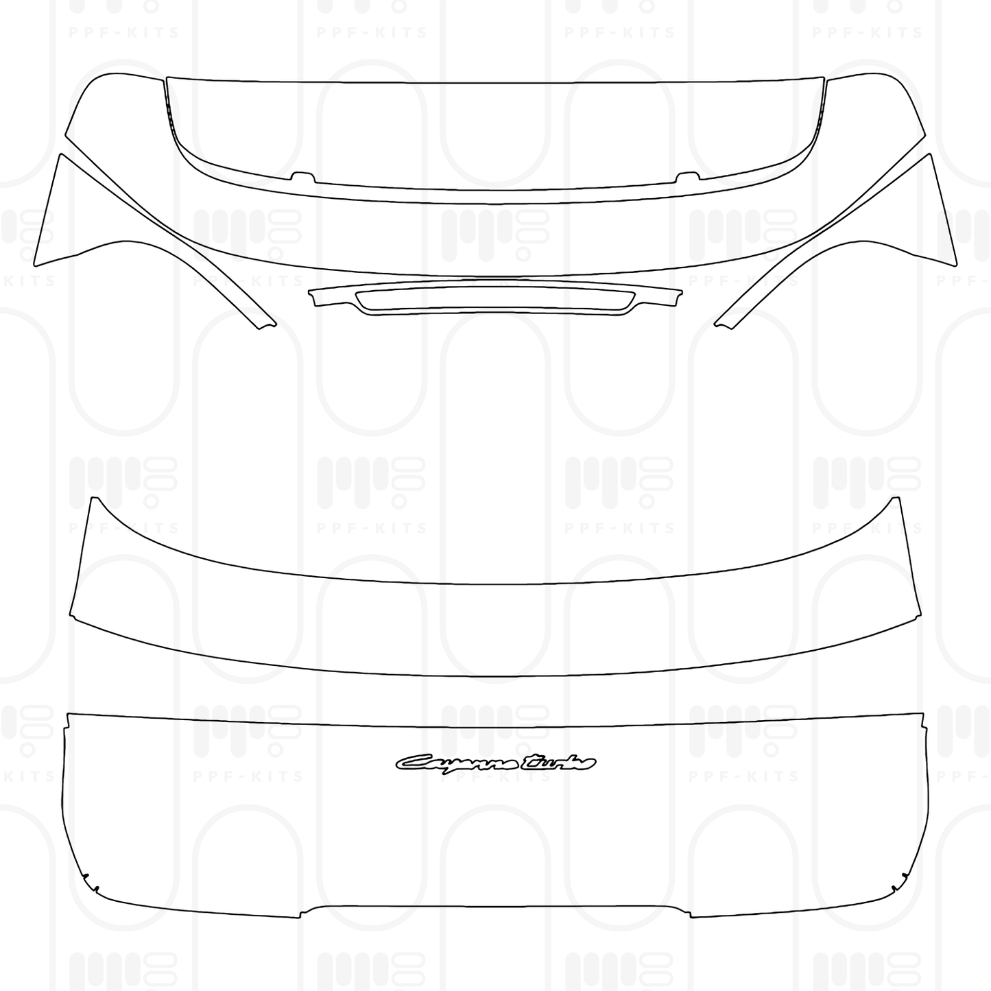 Pre-Cut PPF Porsche Cayenne Turbo E-Hybrid 2026