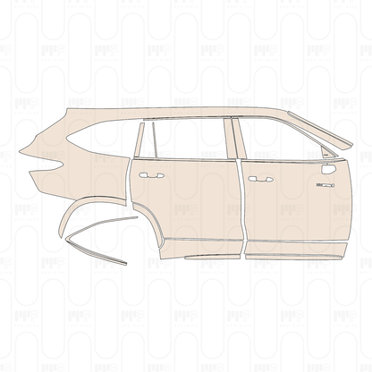 PPF precortado Toyota Crown Kluger 2026