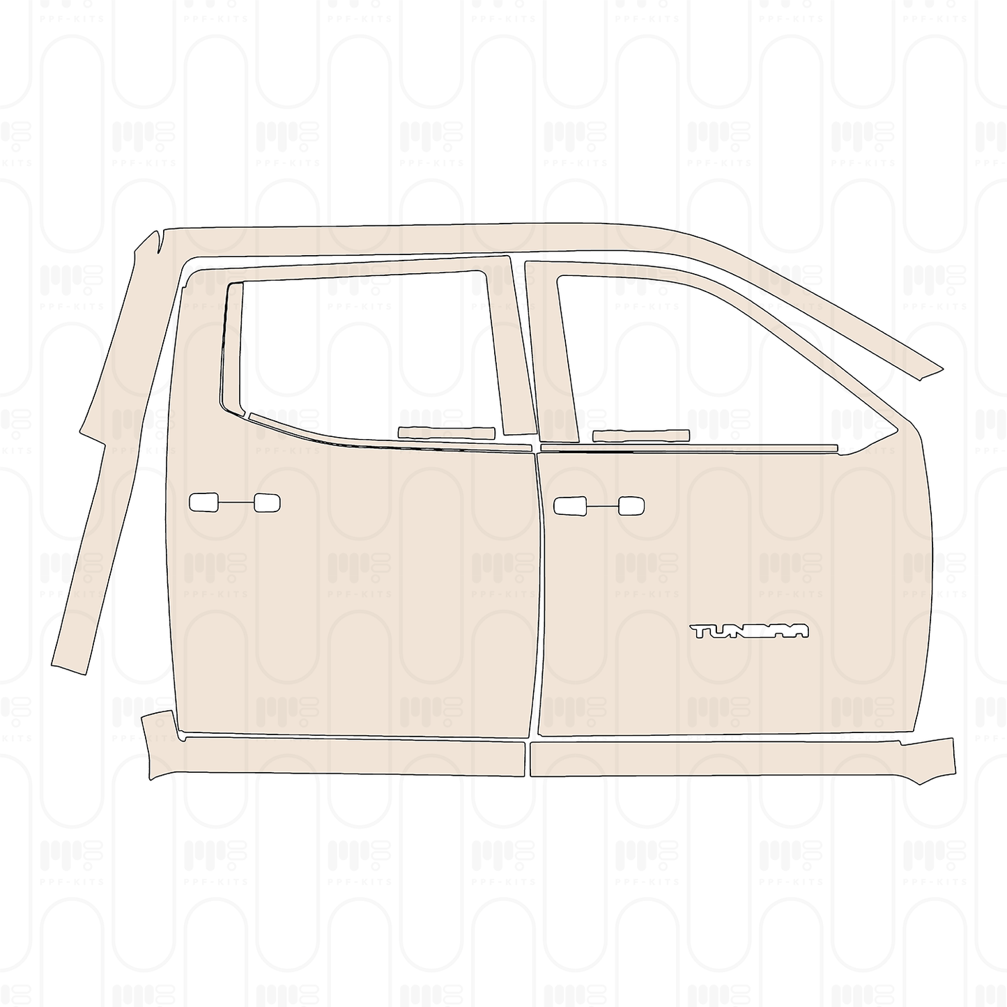 Pre-Cut PPF Toyota Tundra CrewMax SR 2026