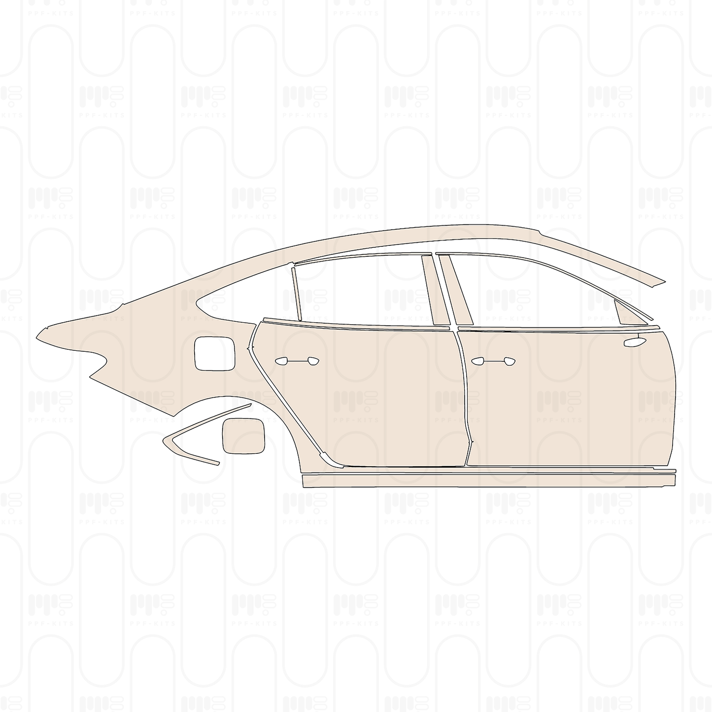 PPF precortado Volkswagen Passat Pro (CN) R-Line 2026