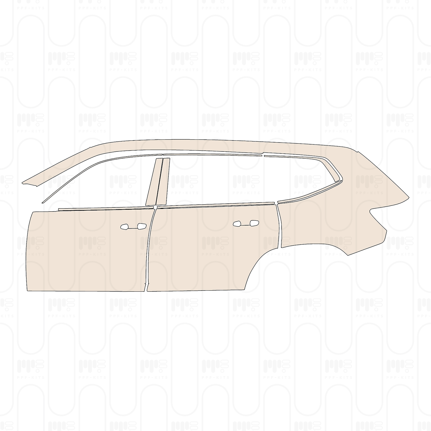 PPF precortado Volkswagen Atlas (US) SE 2026