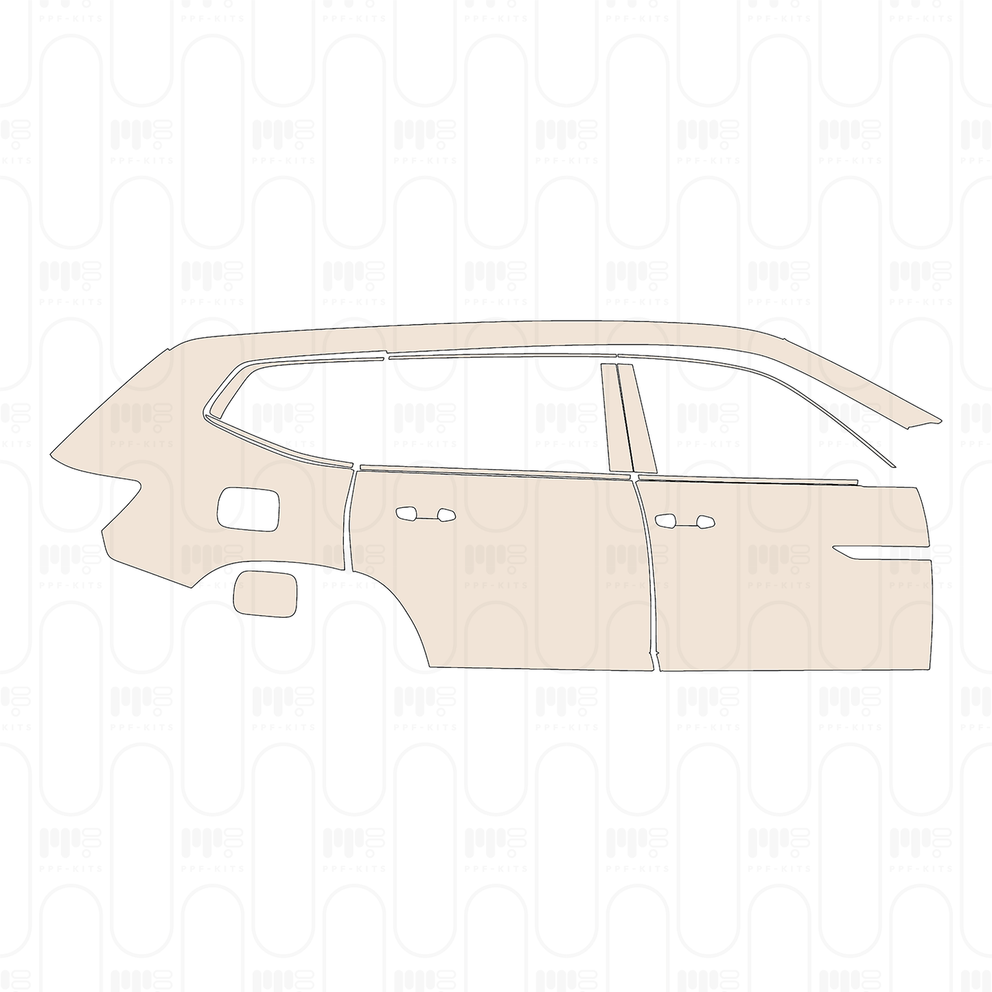 Pre-Cut PPF Volkswagen Atlas (US) Peak Edition 2026