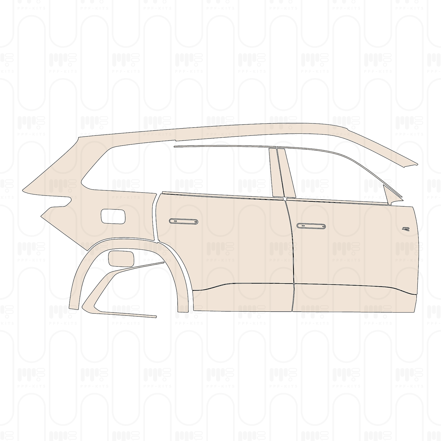 PPF precortado Volkswagen Teramont Pro R-Line 2026