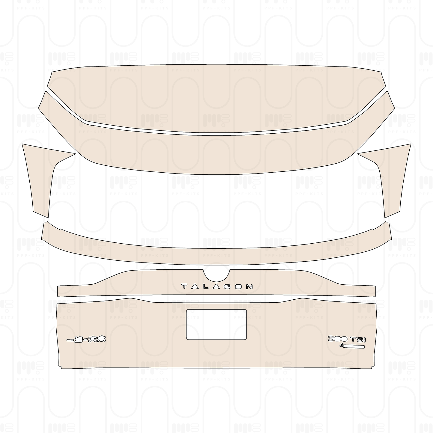 PPF precortado Volkswagen Talagon Base 2026