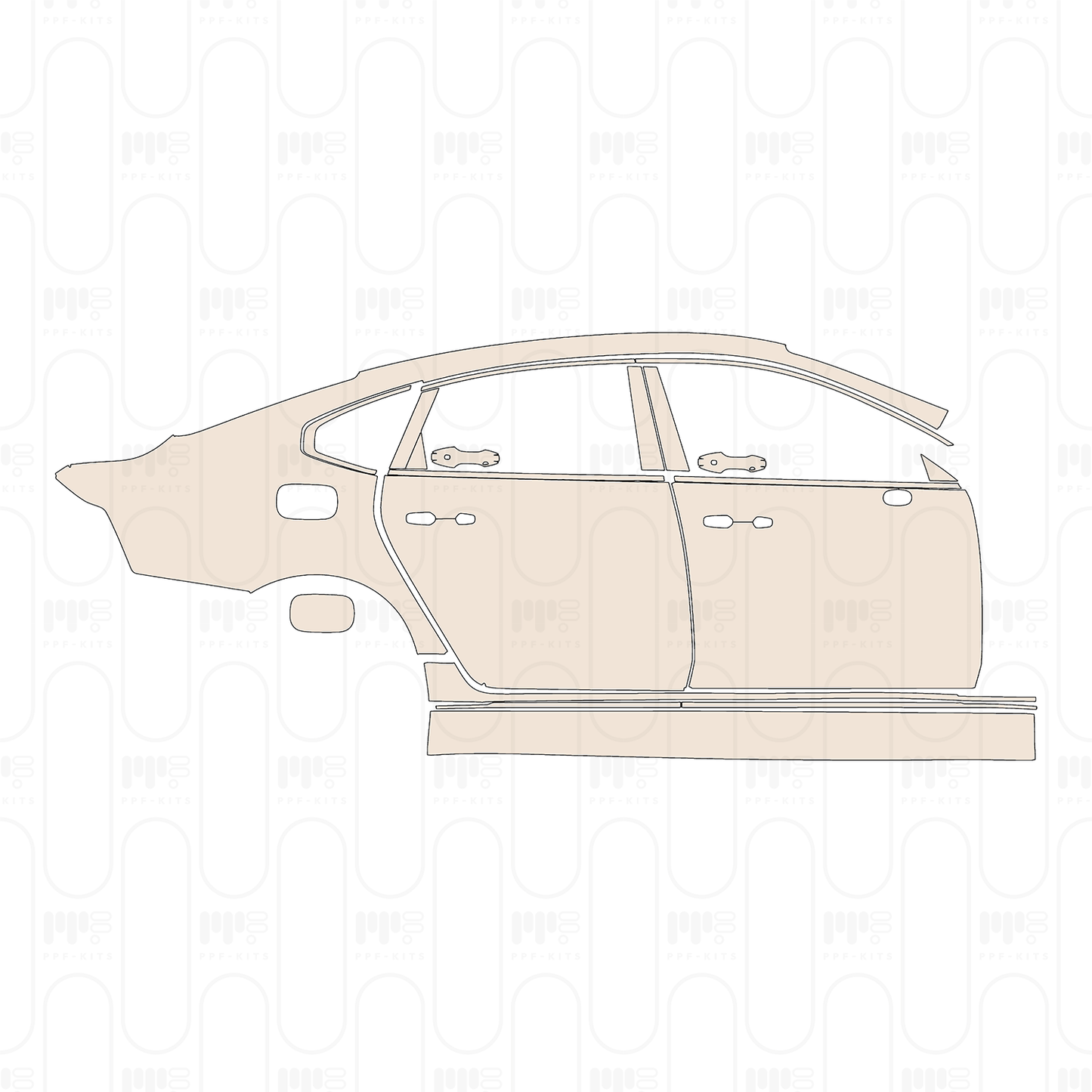 Pre-Cut PPF Volvo S90 Recharge Extended Wheelbase Inscription 2026