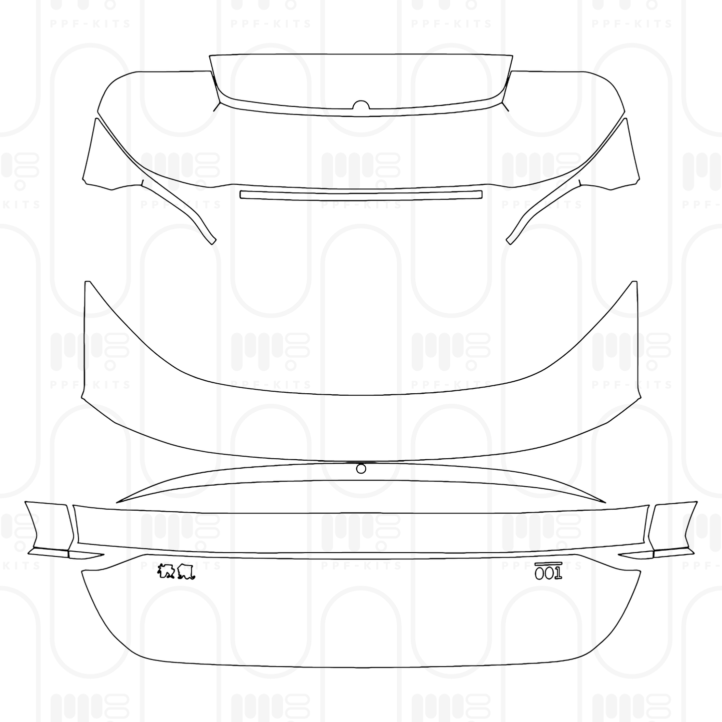 Pre-Cut PPF Zeekr 001 2026