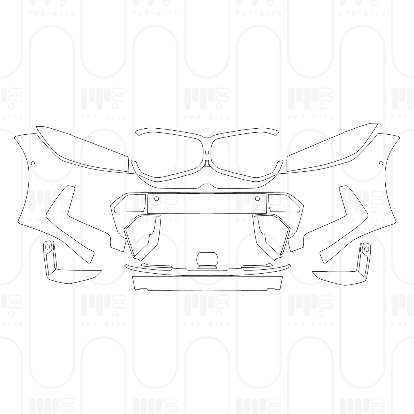 PPF precortado BMW 3 Series Sedan M Sport Extended Wheelbase 2026