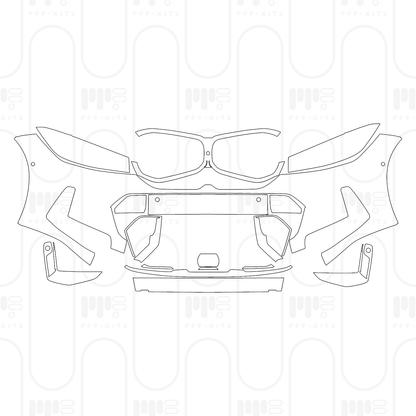 PPF precortado BMW 3 Series Sedan M Sport Extended Wheelbase 2026