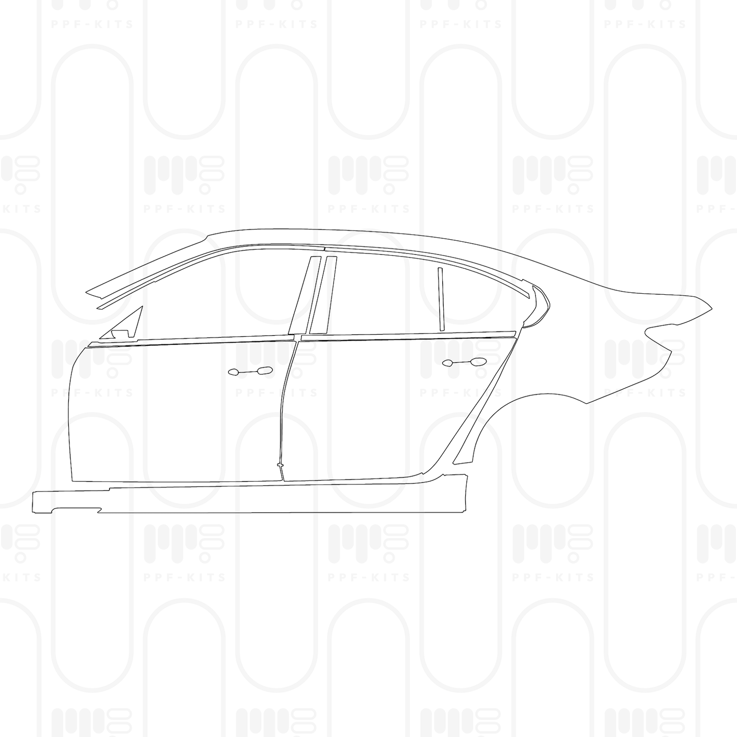 PPF precortado BMW 3 Series Sedan M Sport Extended Wheelbase 2026