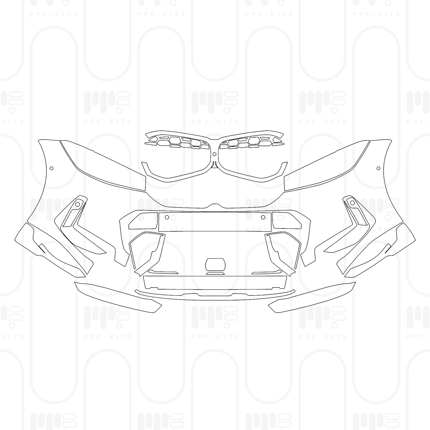 PPF precortado BMW 3 Series Sedan M340i 2026