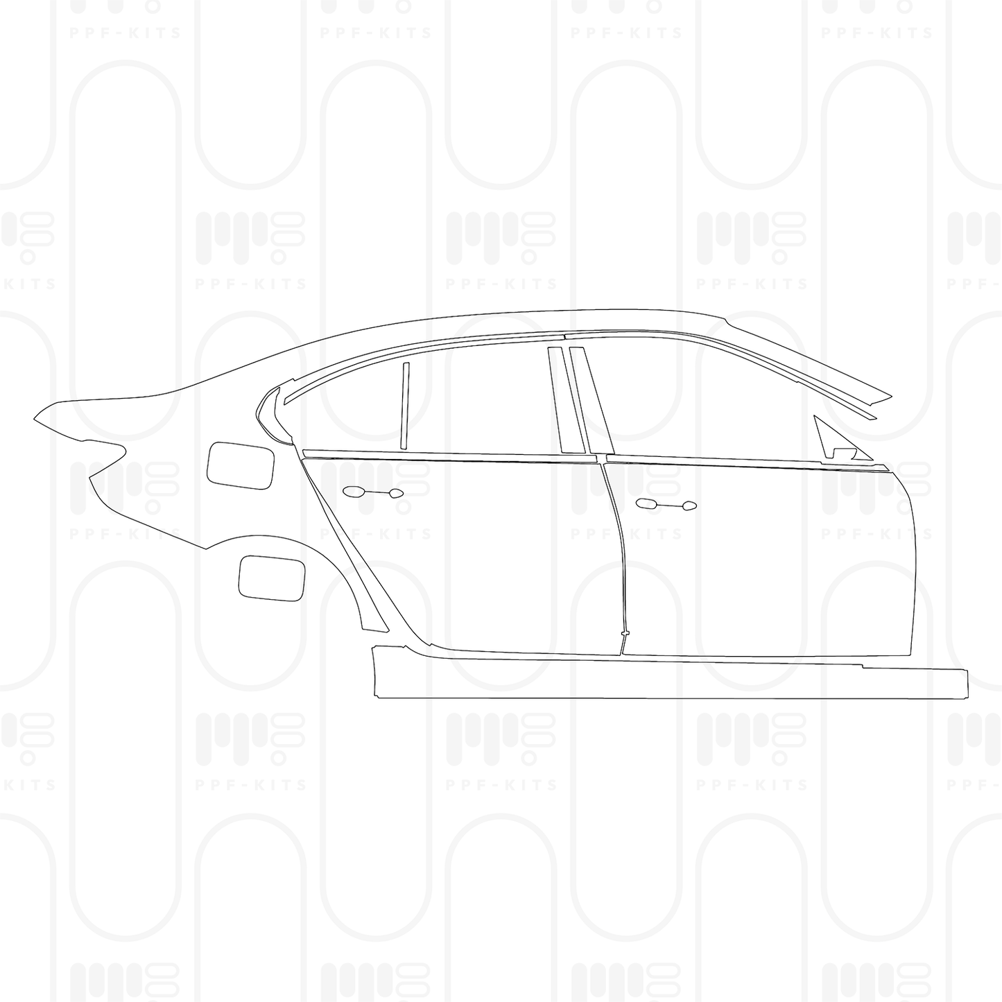 PPF precortado BMW 3 Series Sedan Base Extended Wheelbase 2026