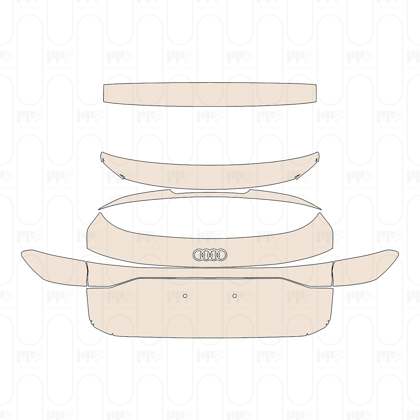 Pre-Cut PPF Audi Q6 e-tron Sportback Base 2025