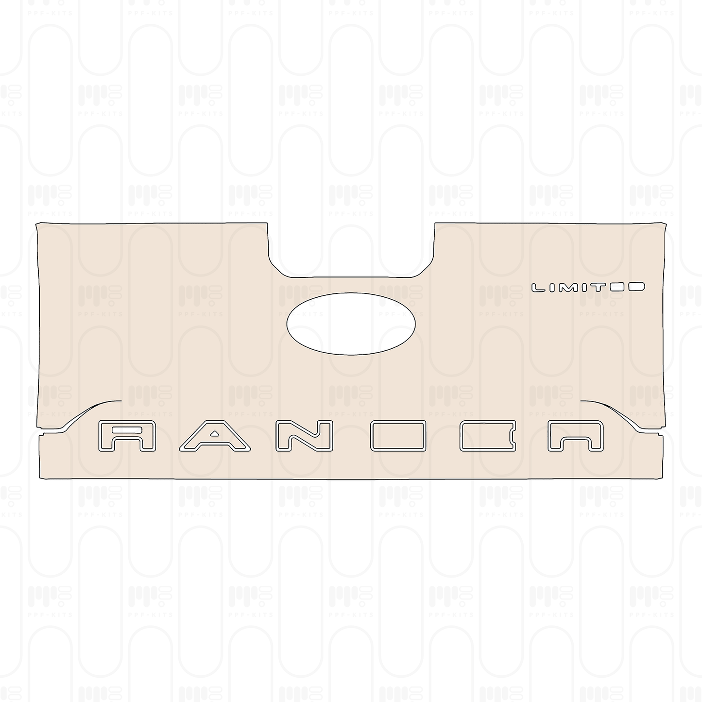 PPF precortado Ford Ranger (BR) Limited 2025
