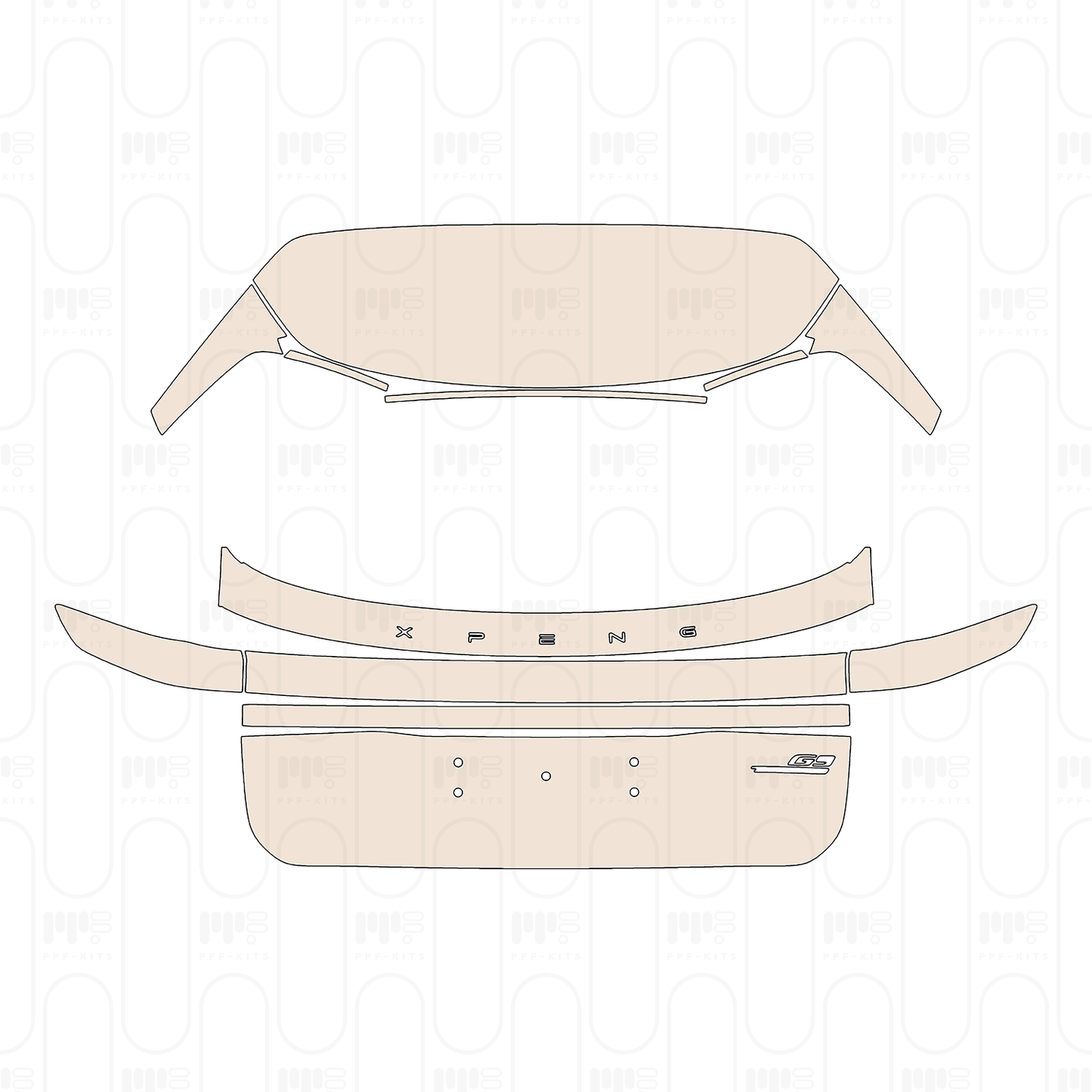 PPF precortado Xpeng G9 2025