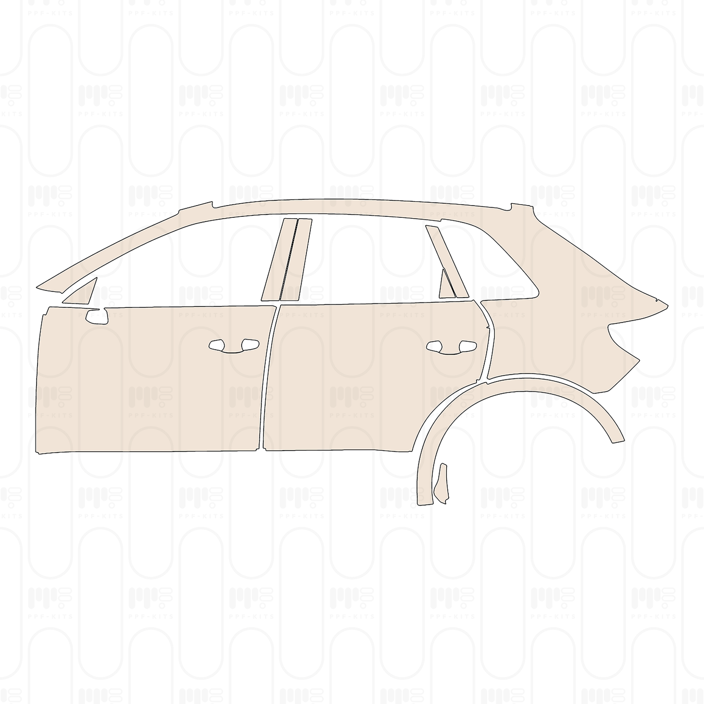PPF precortado Audi Q3 SUV Base 2025