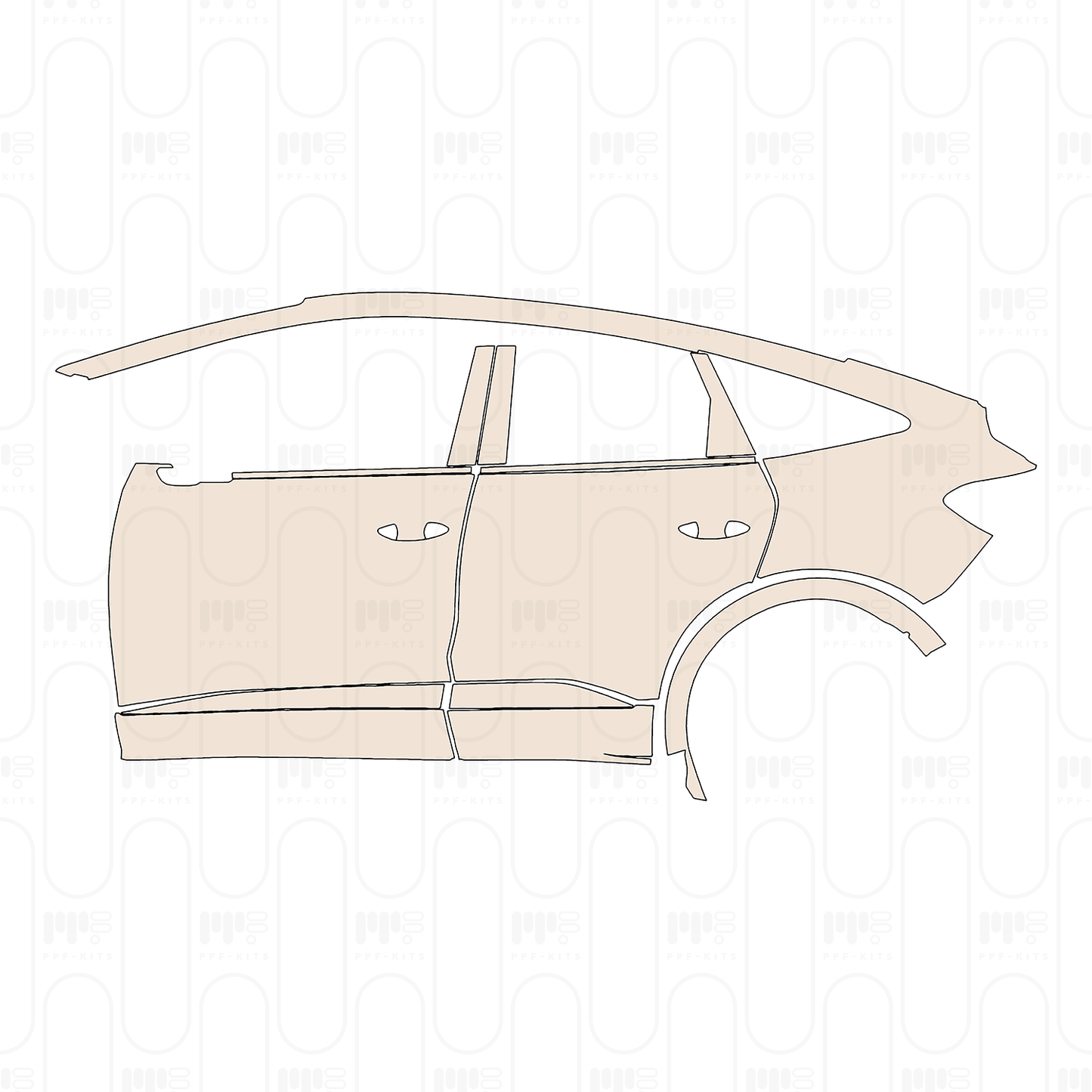 PPF precortado Audi Q4 e-tron Sportback S-Line 2025