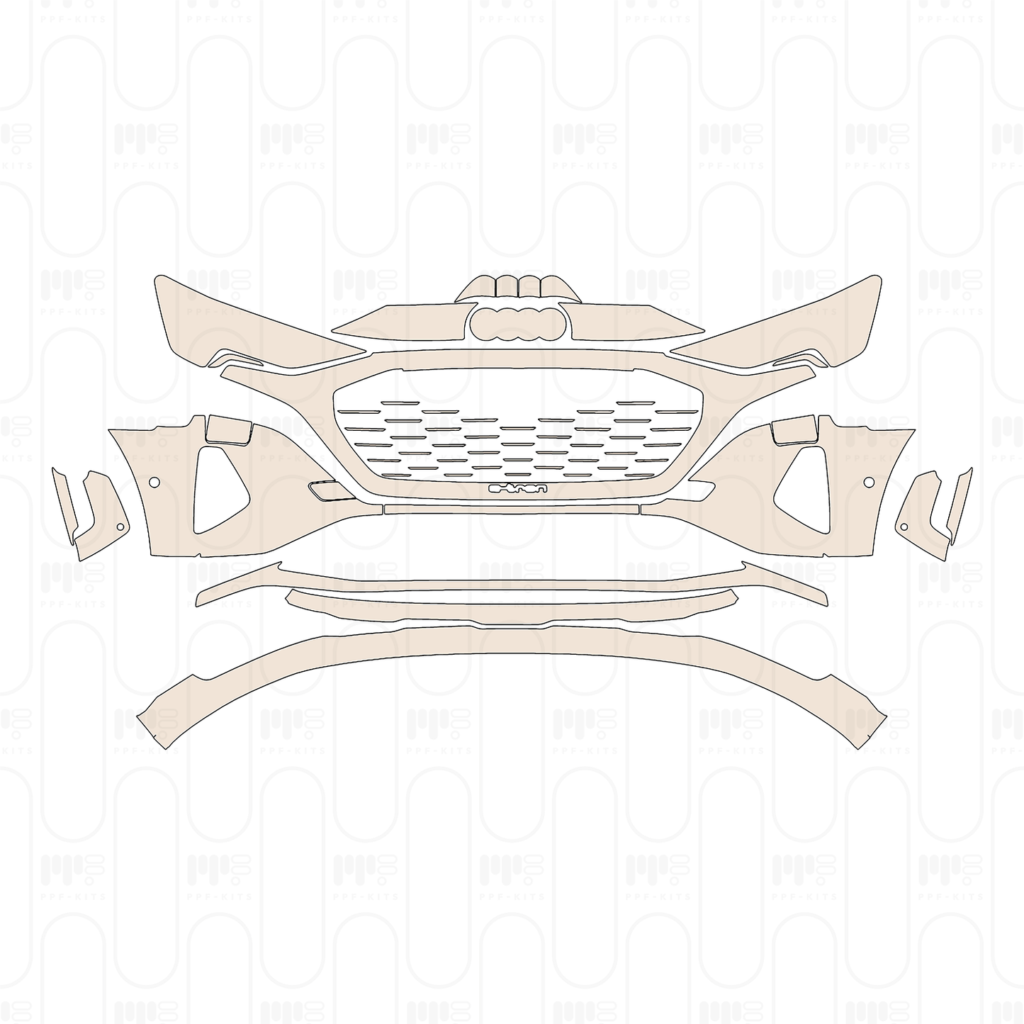 PPF precortado Audi Q8 e-tron Sportback Base 2024