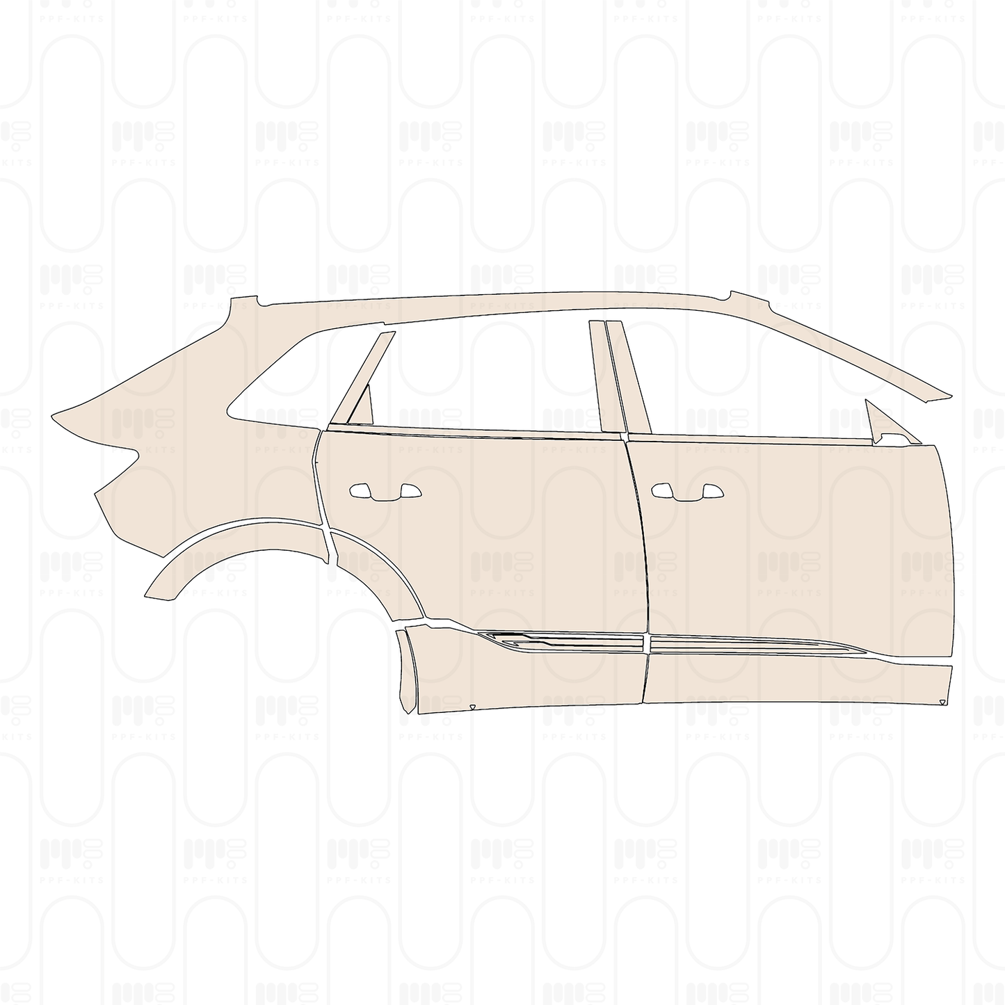 Pre-Cut PPF Audi Q8 e-tron SUV Base 2024