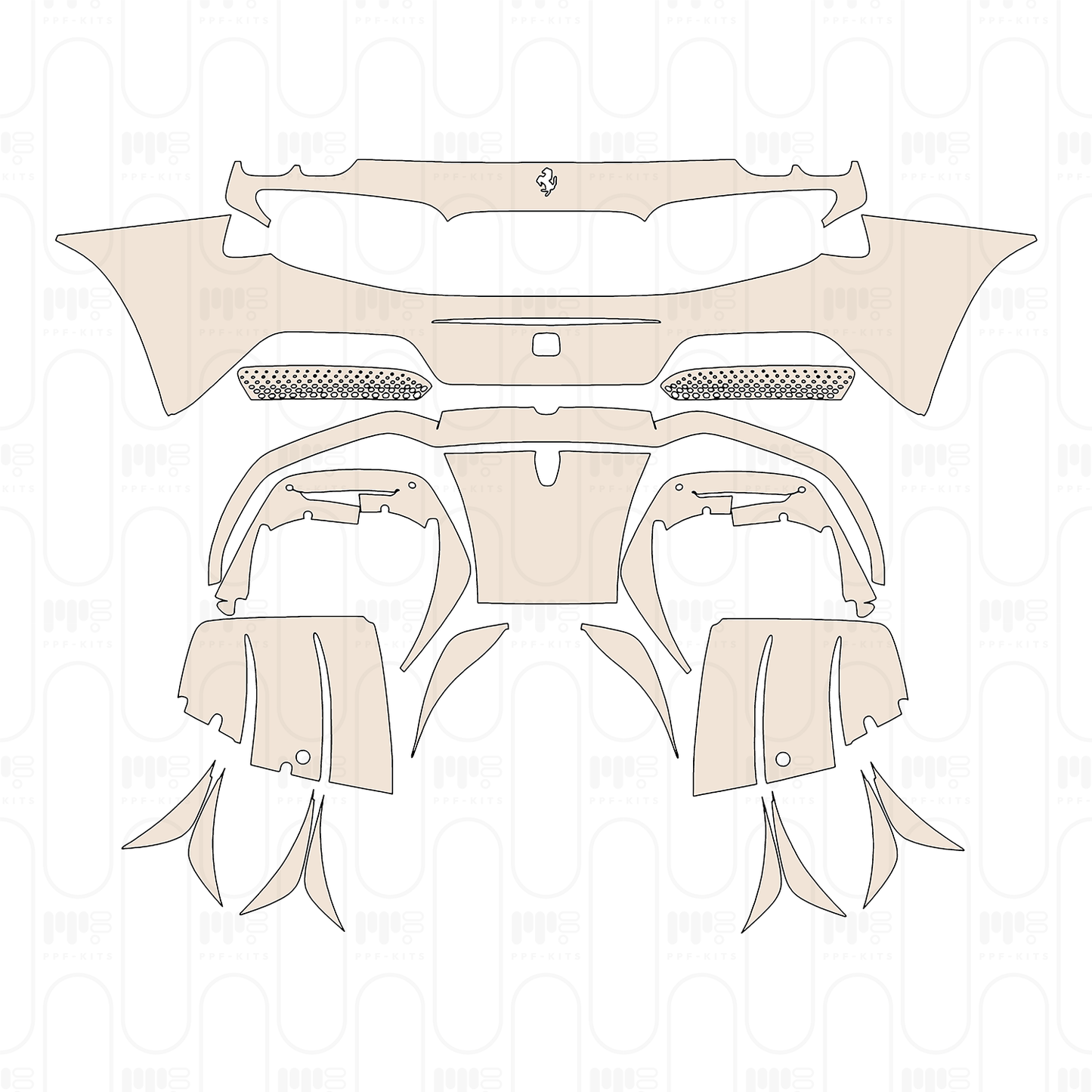 Pre-Cut PPF Ferrari 296 GTS 2025