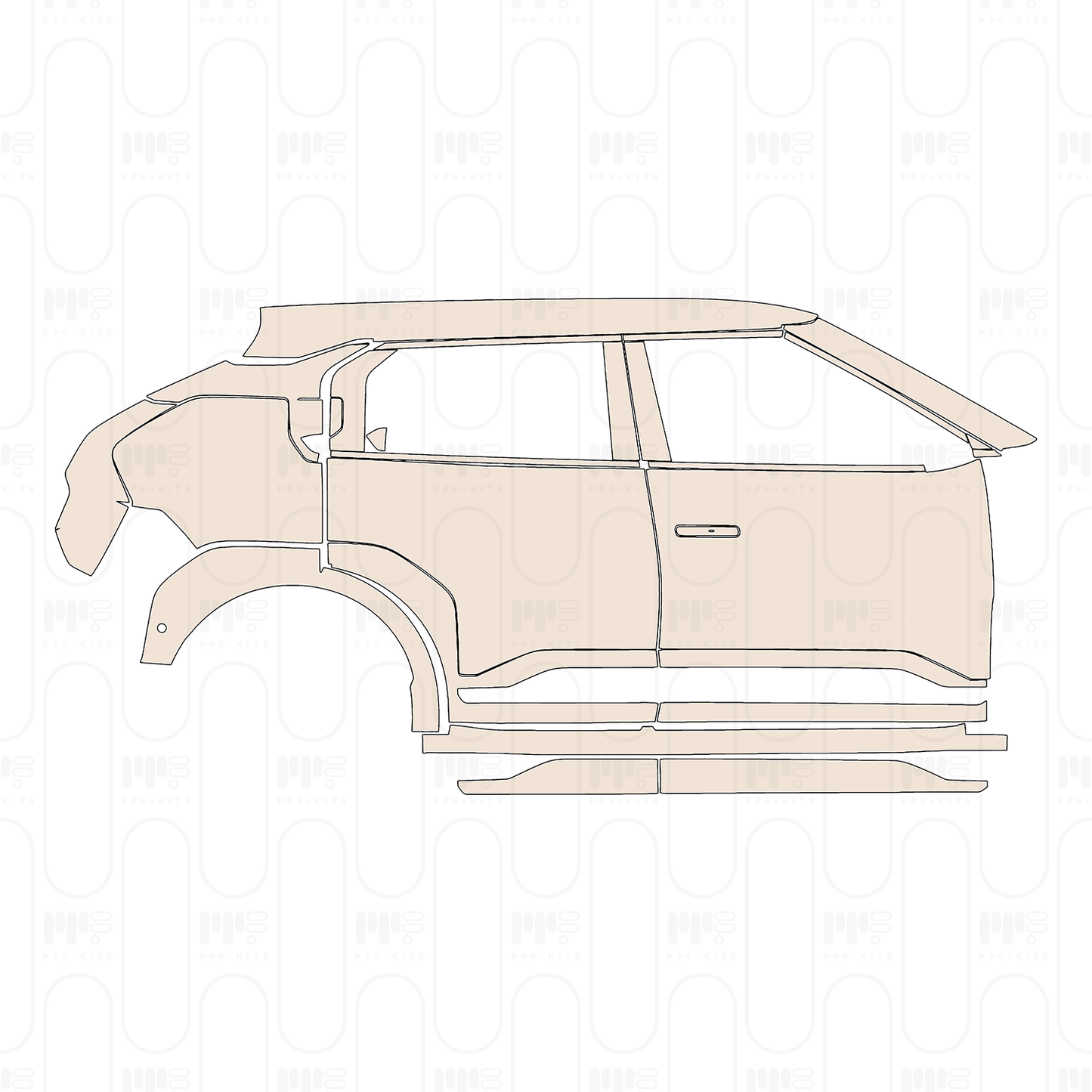 Pre-Cut PPF KIA EV3 GT-Line 2025
