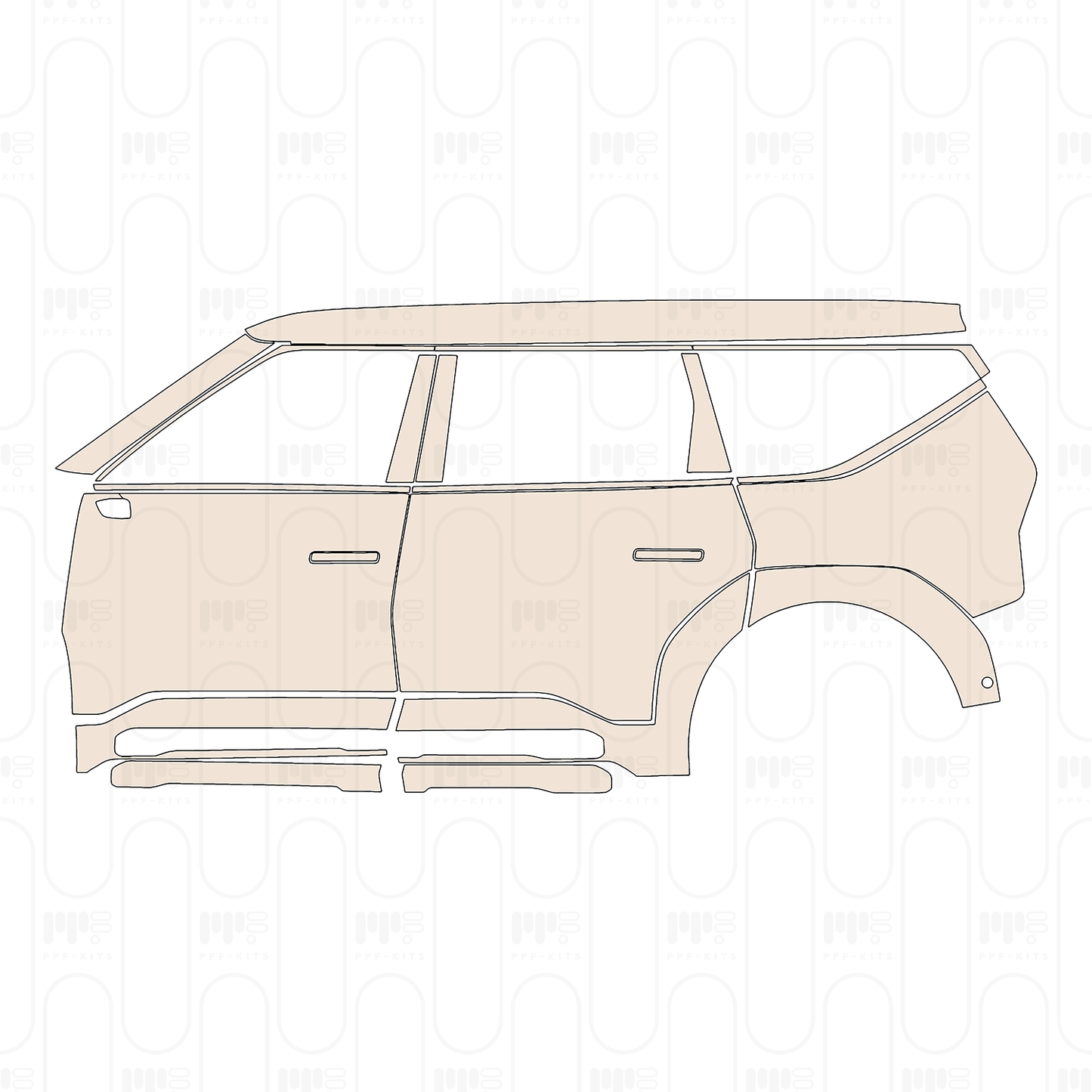 PPF precortado KIA EV9 GT-Line 2025