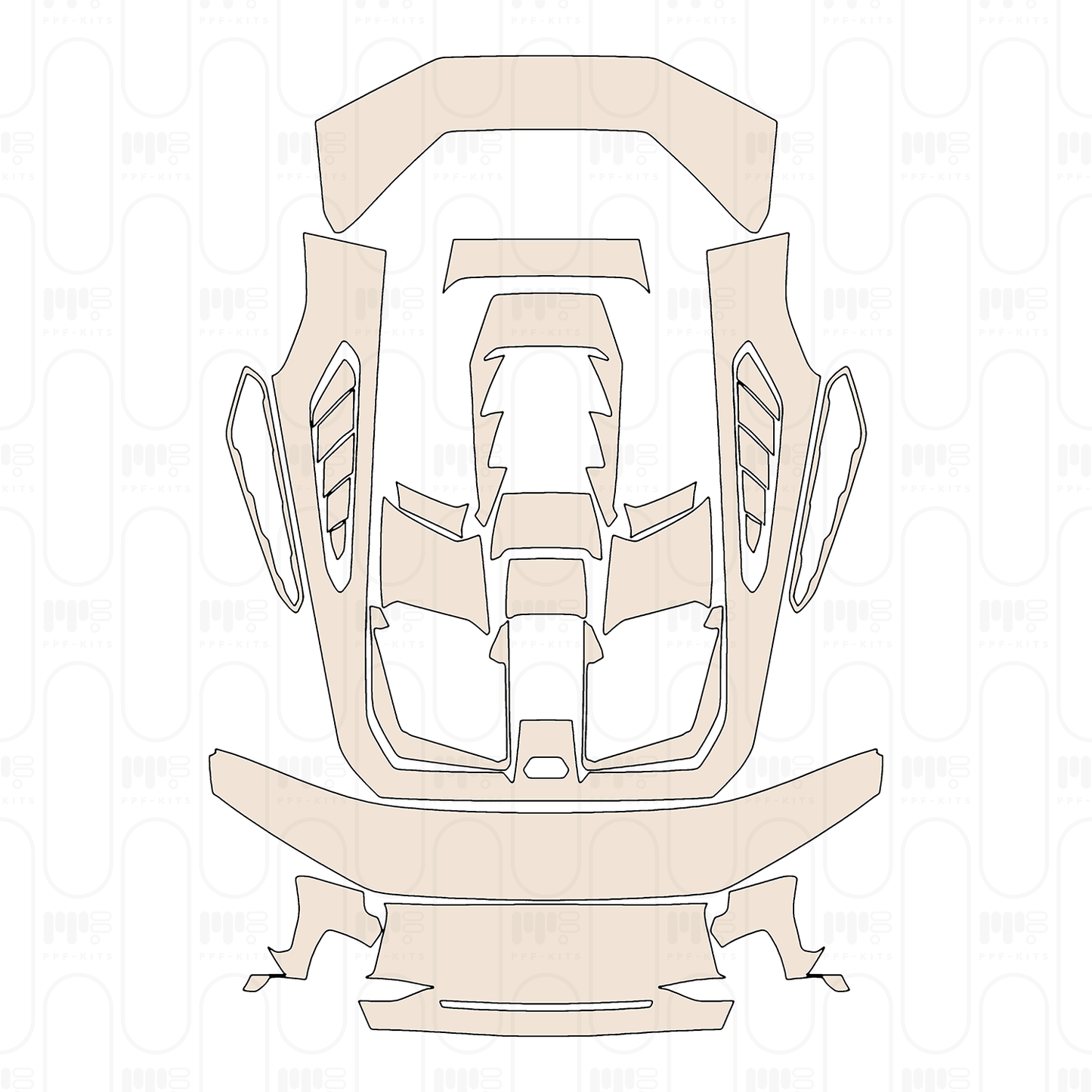 PPF precortado Lamborghini Huracan Tecnica 2025