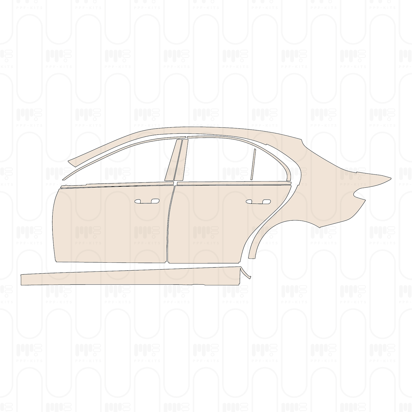 PPF precortado Mercedes-Benz C Class Sedan Base Standard Wheelbase 2024